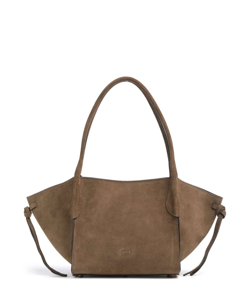 Abro Suede Vibe Small Bolso de hombro khaki