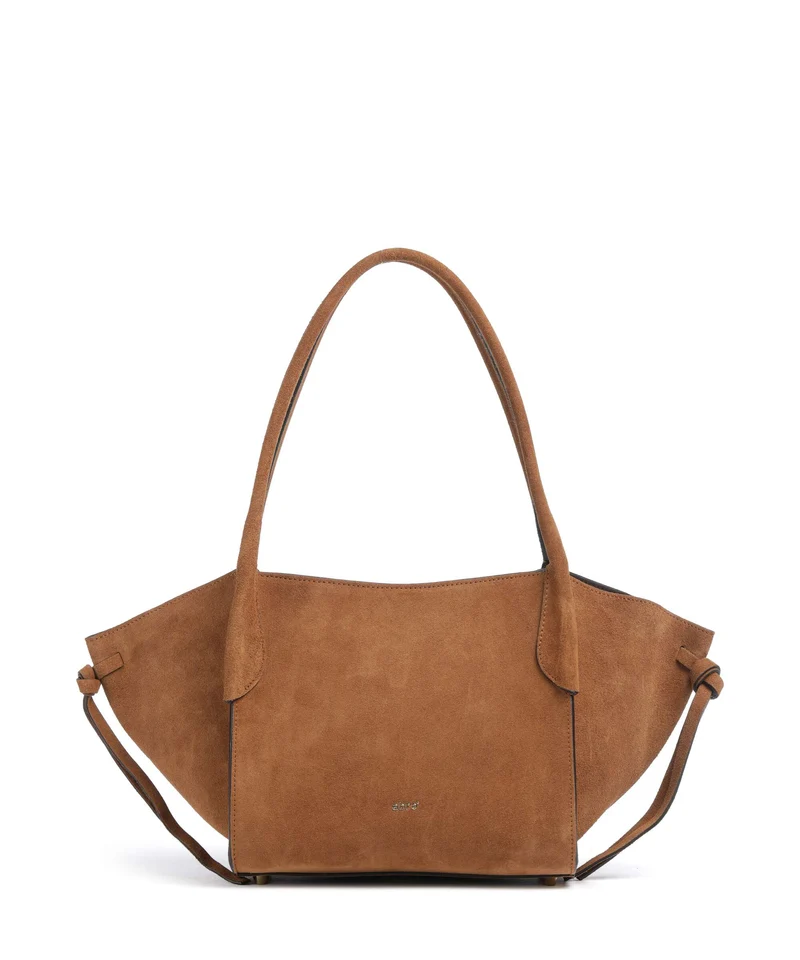 Abro Suede Vibe Small Bolso de hombro cuoio