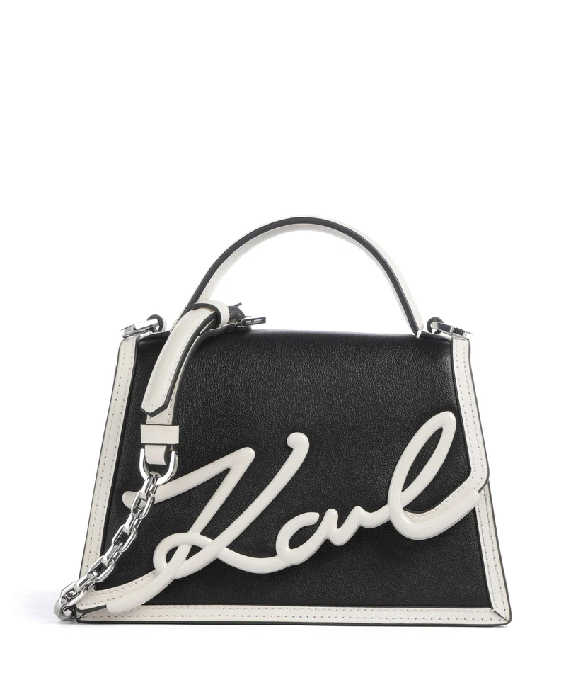 Karl Lagerfeld K/Signature 2.0 Bandolera black/white