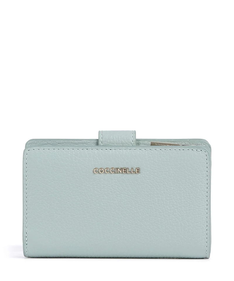 Coccinelle Metallic Soft Monedero aquamarine