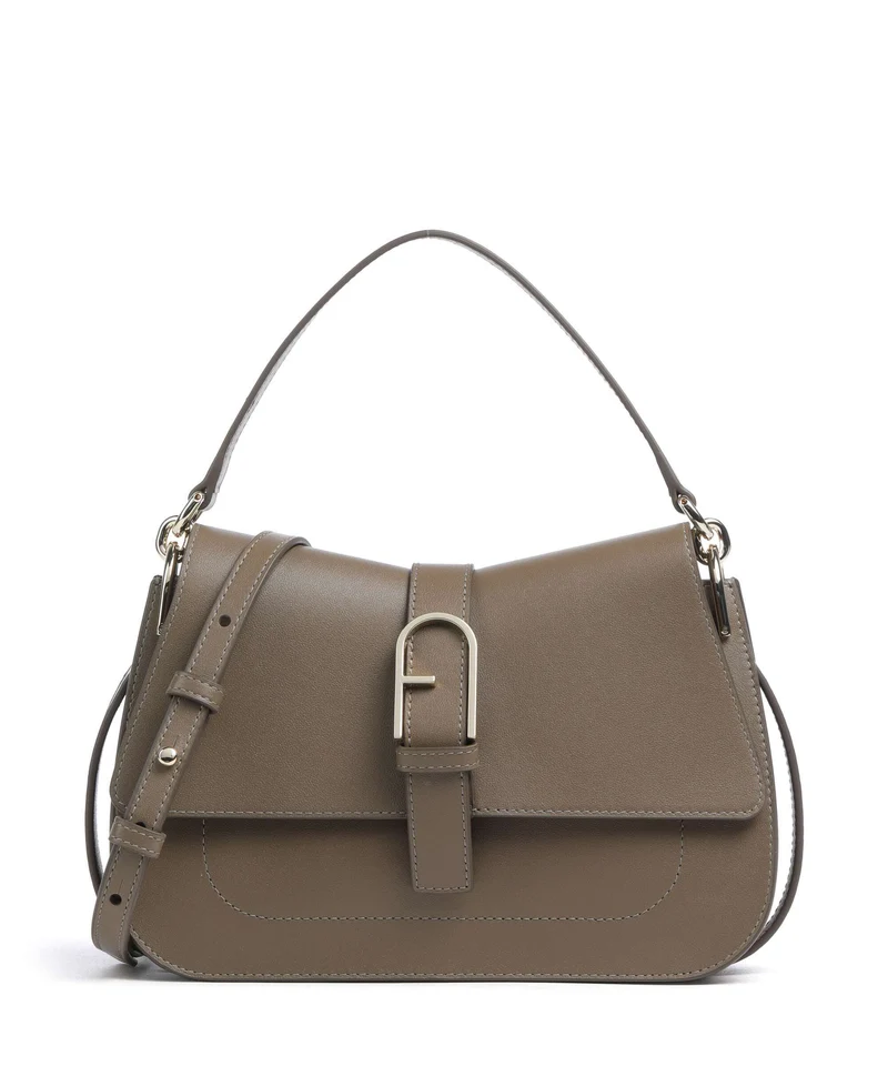 Furla Flow M Bolso de mano muddy gray