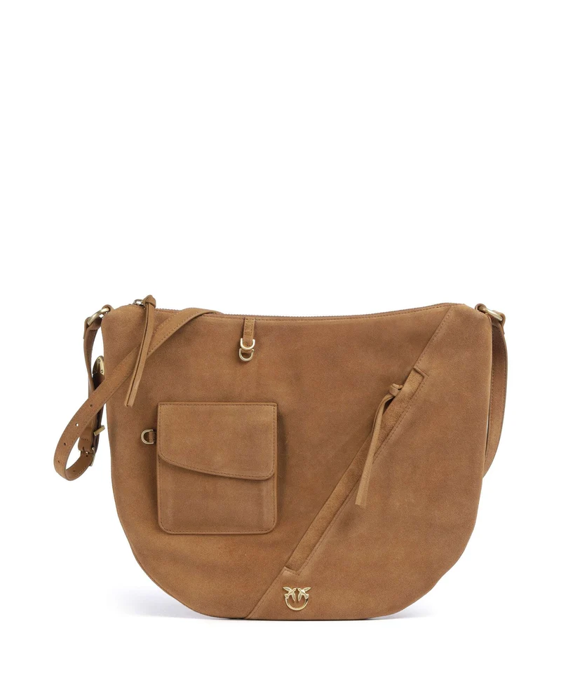 Pinko Luna Big Bolso de hobo marrone/caramella/matt gold