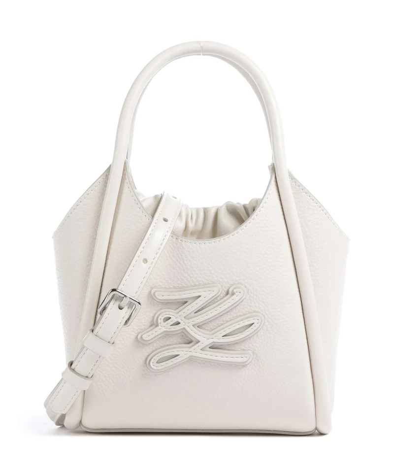 Karl Lagerfeld K/Autograph Mini Bandolera off white