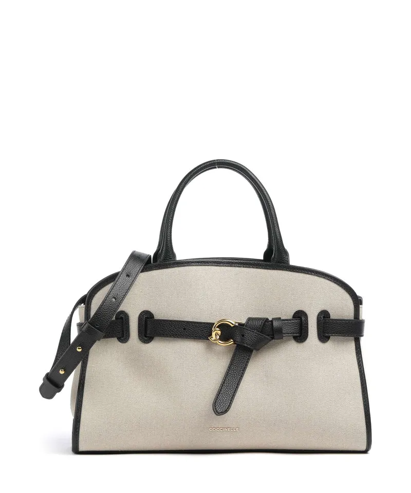 Coccinelle Sabine Canvas Bolso de mano natural/noir