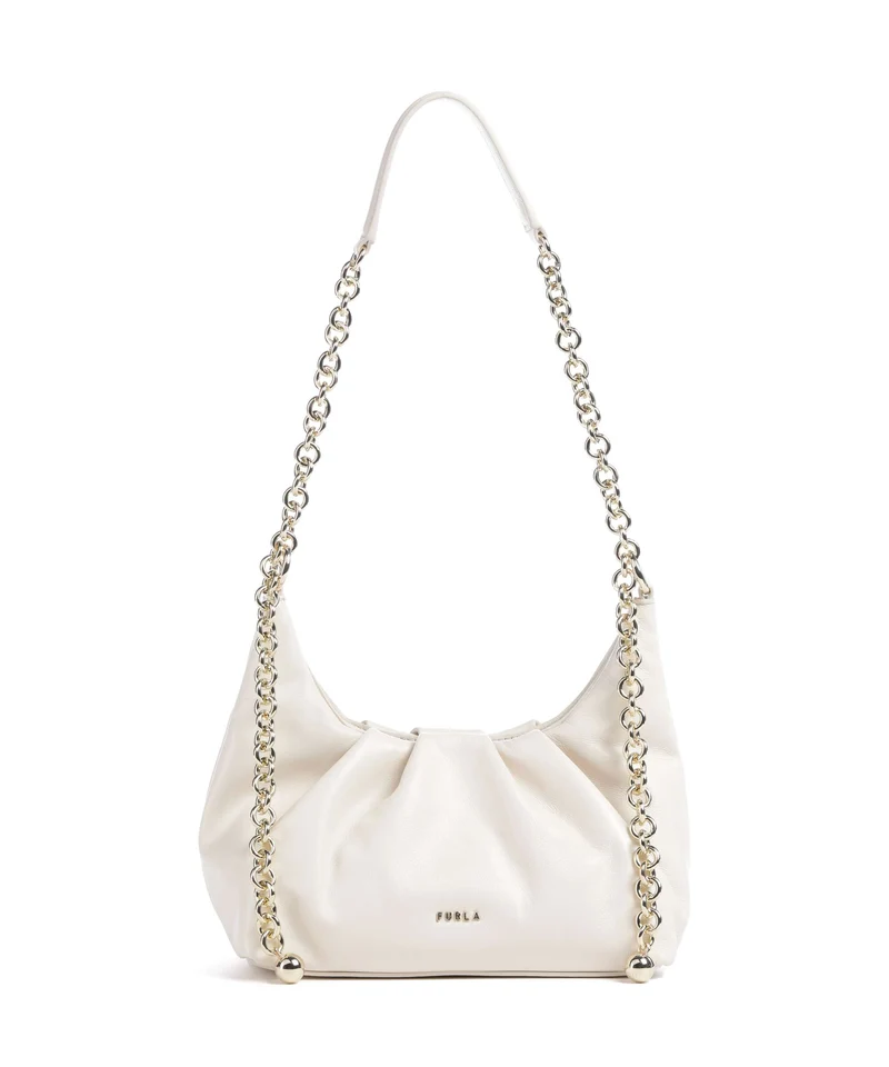 Furla Delia Mini Bolso de hombro panna