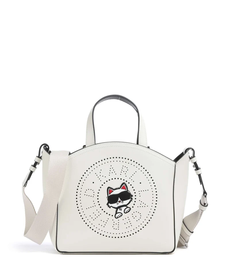 Karl Lagerfeld K/Circle Choupette Small Bolso de mano off white