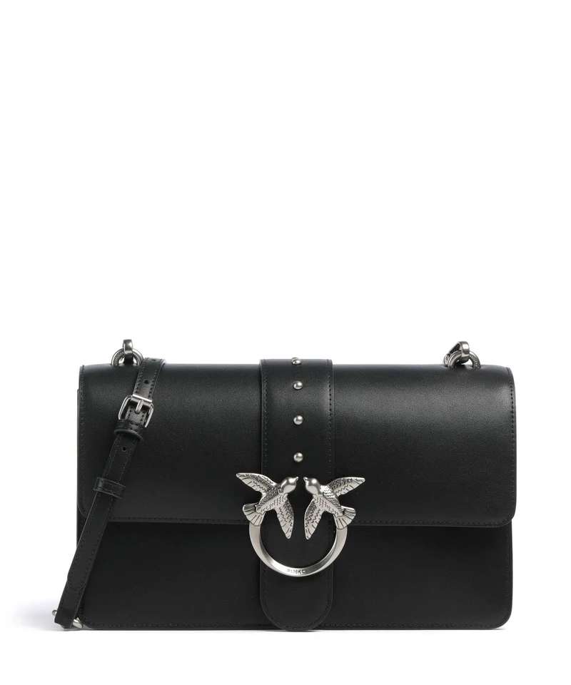 Pinko Love One Classic Bandolera nero/old silver