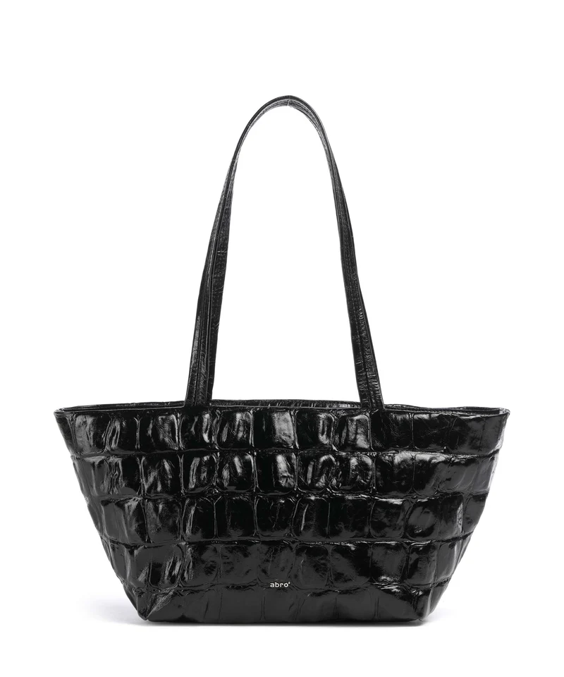 Abro Maxxi Cocco Alba Bolsa shopping black/nickel