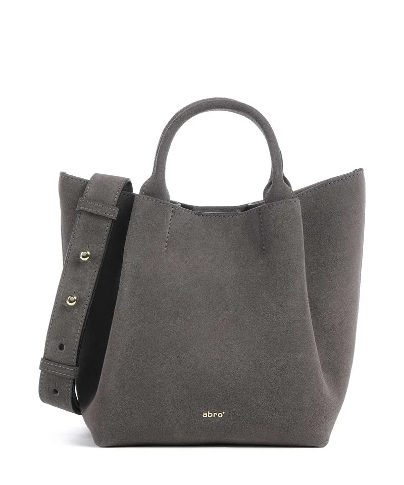 Abro Suede Essential Small Bolso de mano grey