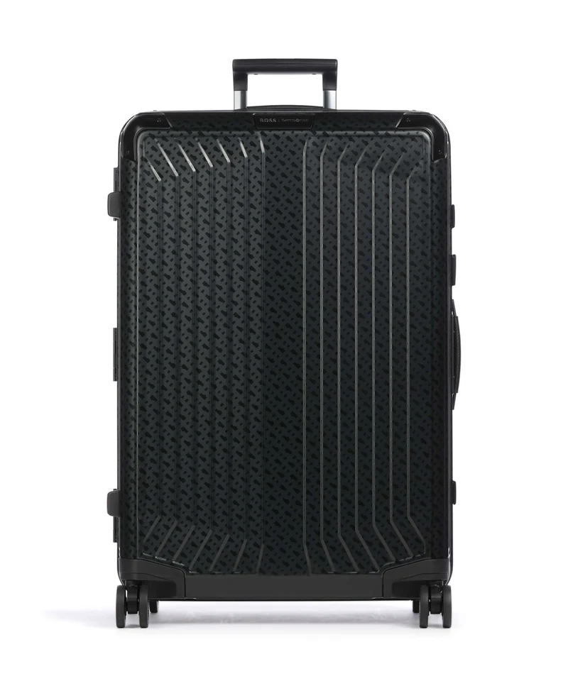 Samsonite Lite-Box Alu Boss Edition Maleta con 4 ruedas graphite monogram