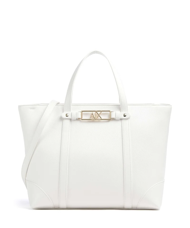 Armani Exchange Polly Bolso de mano off white