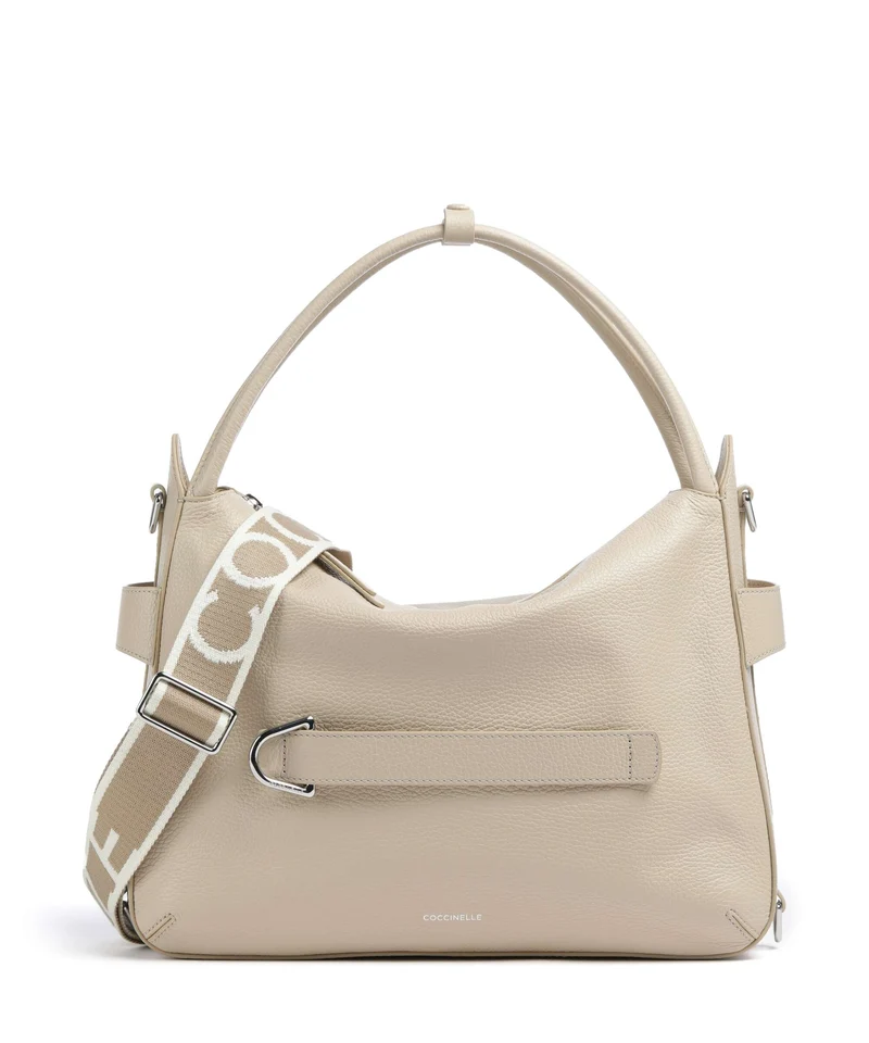 Coccinelle Gretel Ribbon Bolso de hobo sandshell