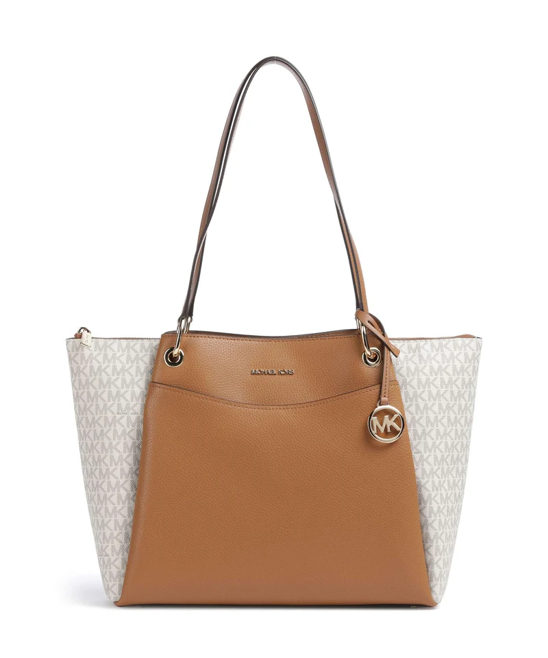 Michael Kors May Large Bolsa shopping vanilla/acorn