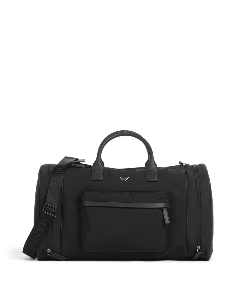 Emporio Armani Nylon Recycled 0 Bolsa de fin de semana black beauty