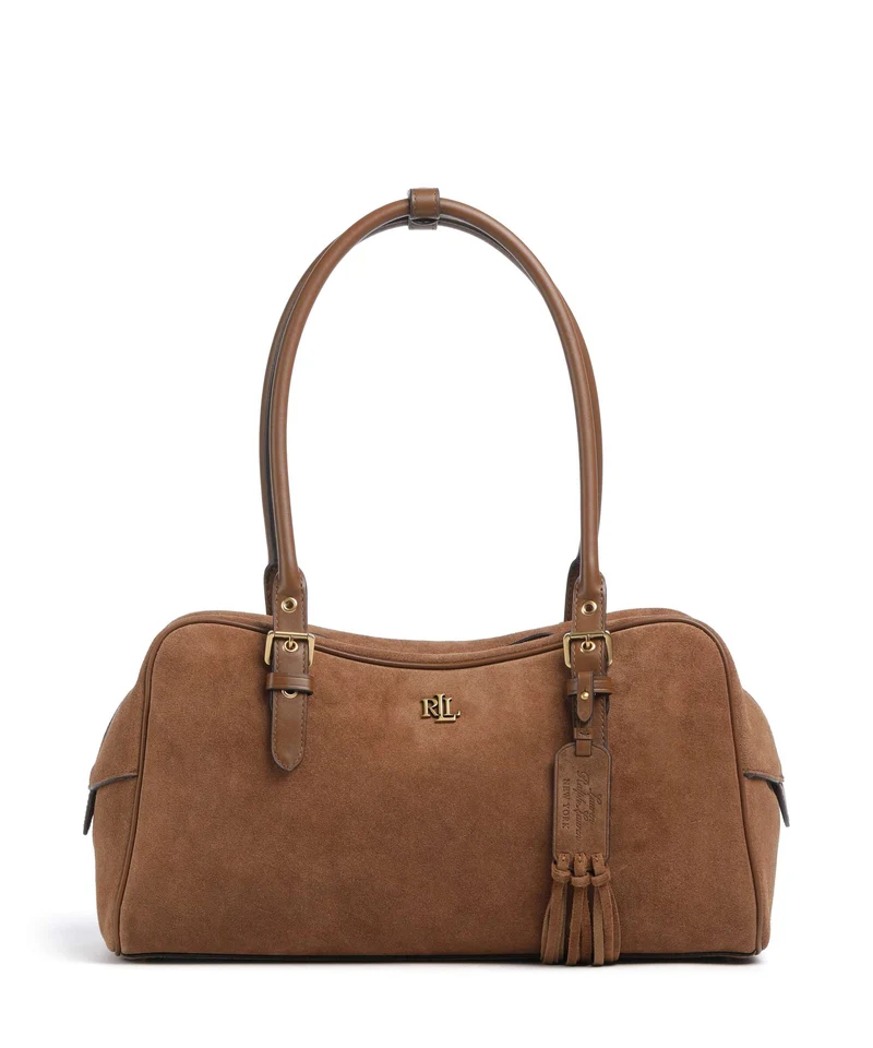 Lauren Ralph Lauren Marcy Large Bolso de hombro light tobacco
