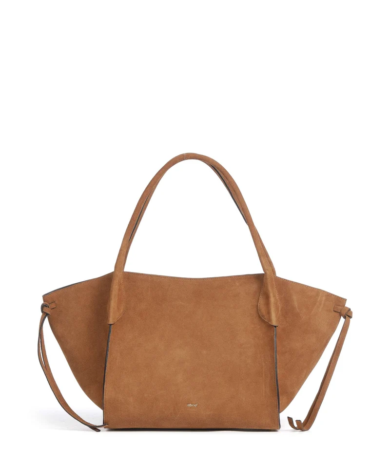 Abro Suede Vibe Big Bolsa shopping cuoio
