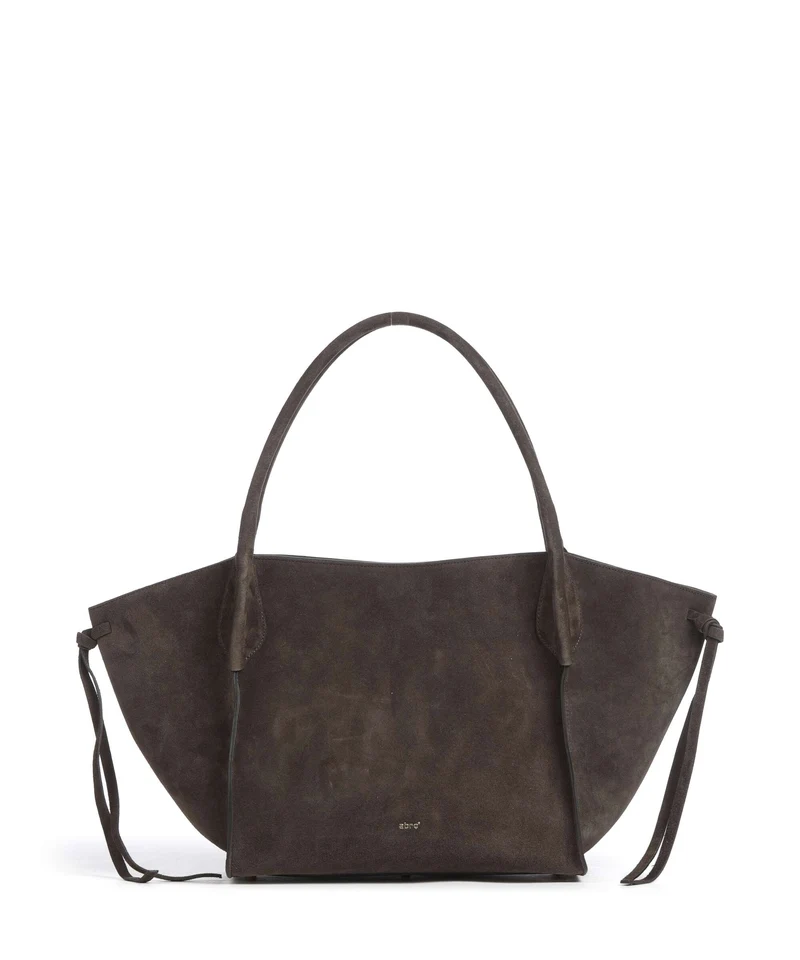 Abro Suede Vibe Big Bolsa shopping dark brown