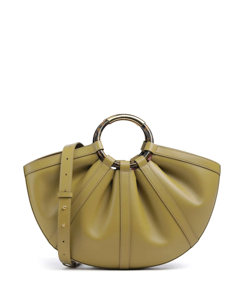 Coccinelle Shell Bolso de mano seagrass