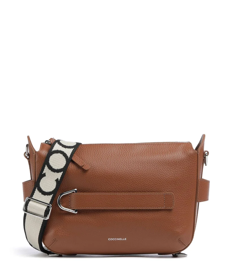 Coccinelle Gretel Ribbon Bandolera cognac