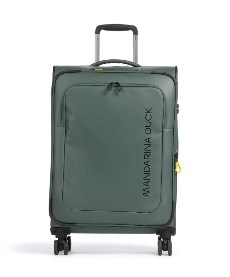 Mandarina Duck Eco Coated Maleta con 4 ruedas deep green