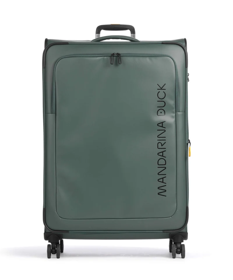 Mandarina Duck Eco Coated Maleta con 4 ruedas deep green