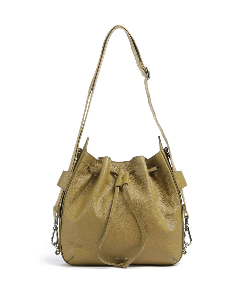 Coccinelle Gretel Ribbon Bucket bolso de mano seagrass
