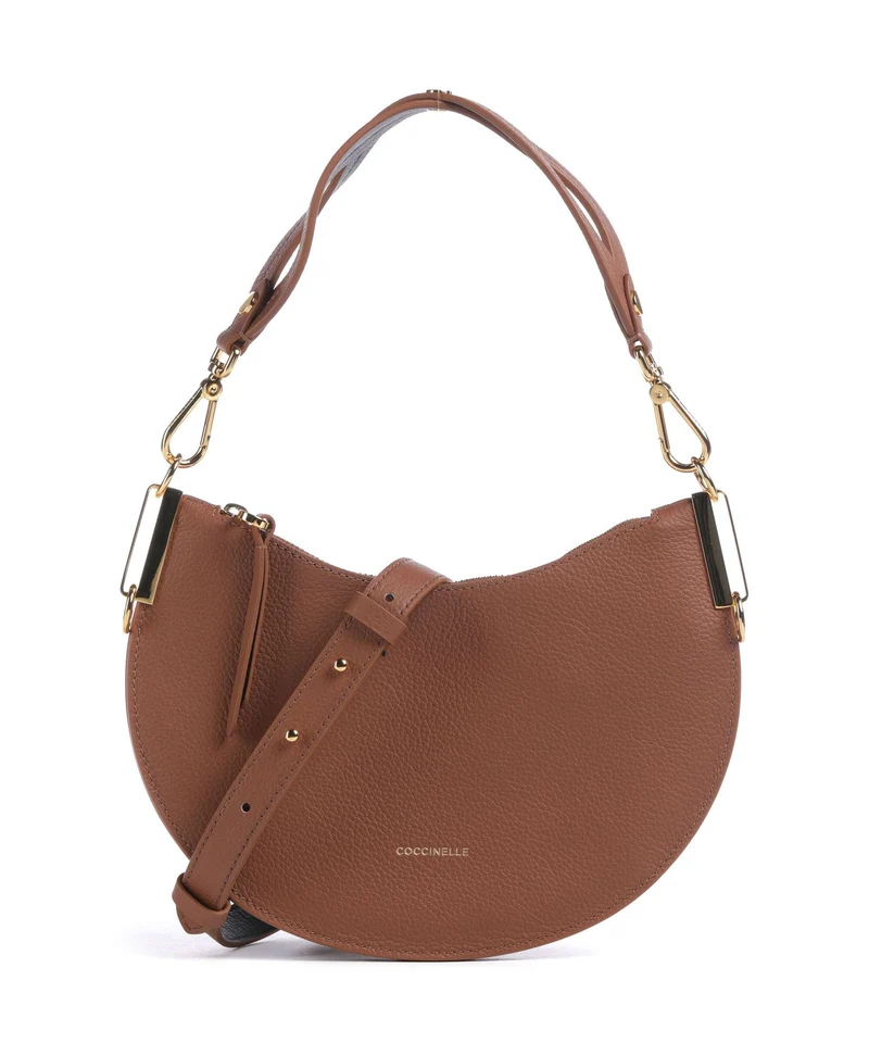 Coccinelle Sunup Bolso de hombro cognac/noir