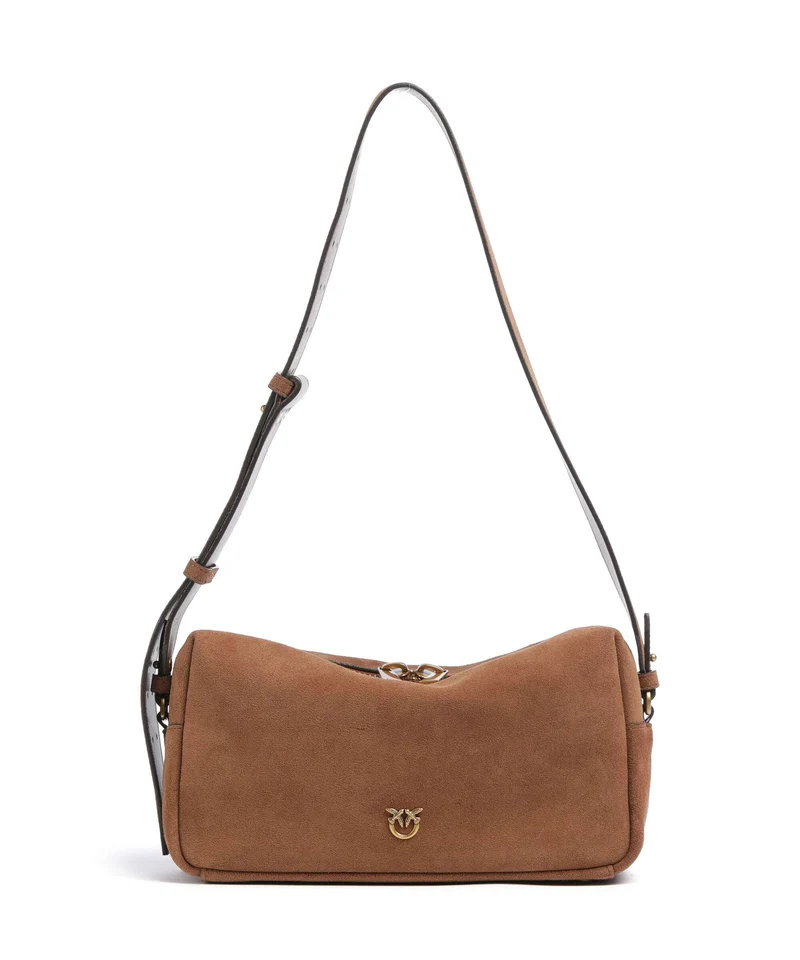 Pinko Bolso de hombro marrone/leone/antique gold