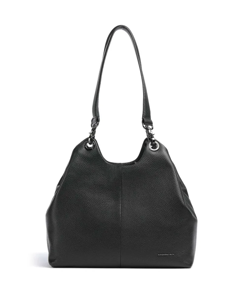 Mandarina Duck Mellow Leather Bolsa shopping nero