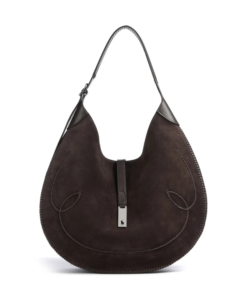 Polo Ralph Lauren ID Collection Medium Bolso de hobo chocolate/tobacco
