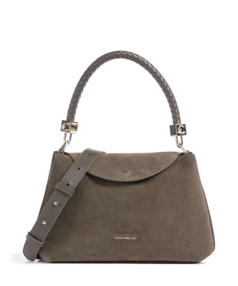 Coccinelle Tiggy Suede Bolso de hombro fango