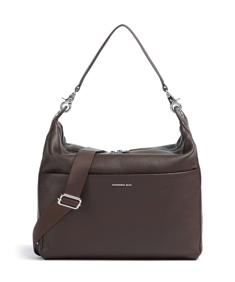Mandarina Duck Mellow Leather Bolso de hobo espresso