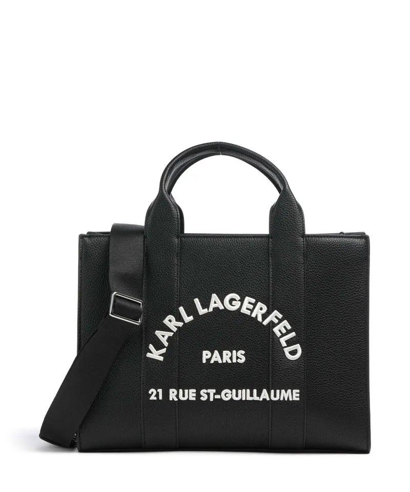 Karl Lagerfeld K/Rue St Guillaume Medium Bolso de mano white/black