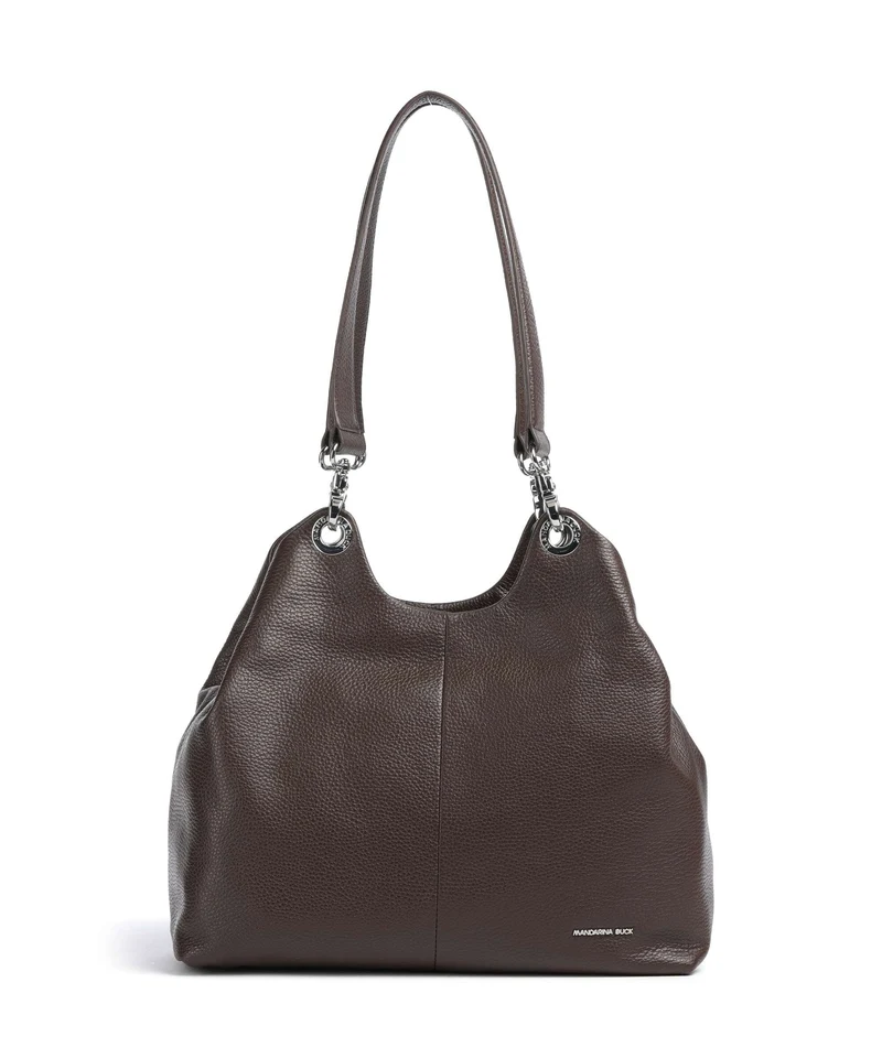 Mandarina Duck Mellow Leather Bolsa shopping espresso
