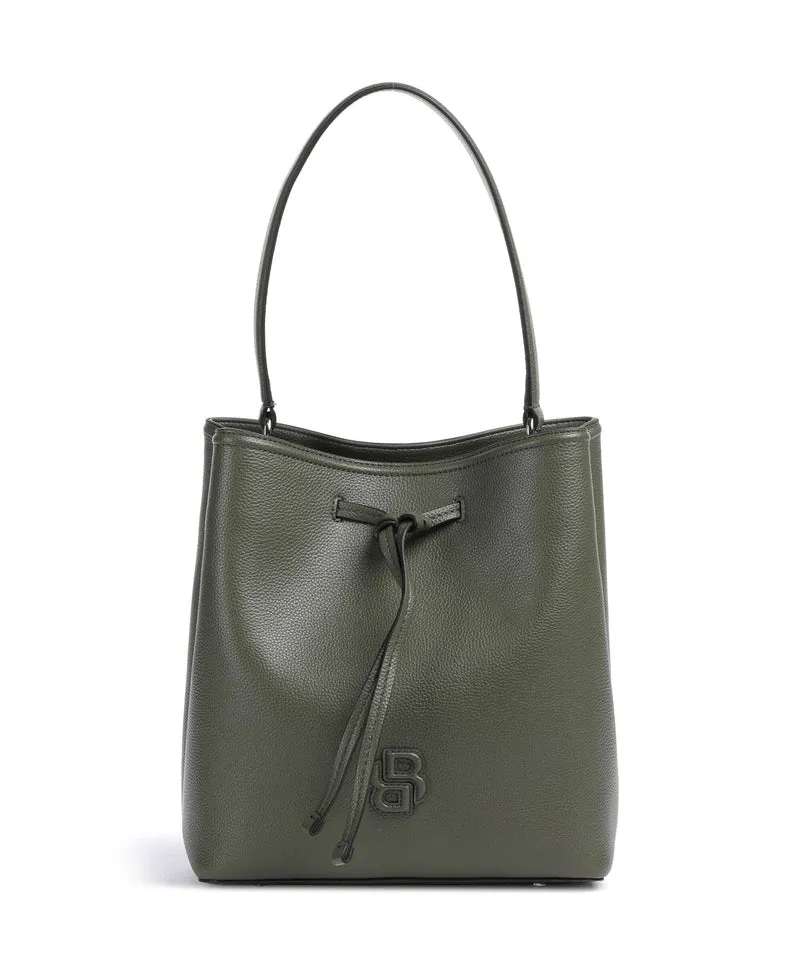 BOSS Anett Bucket bolso de mano dark green