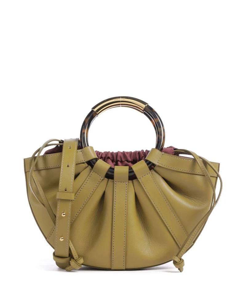 Coccinelle Shell Bolso de mano seagrass