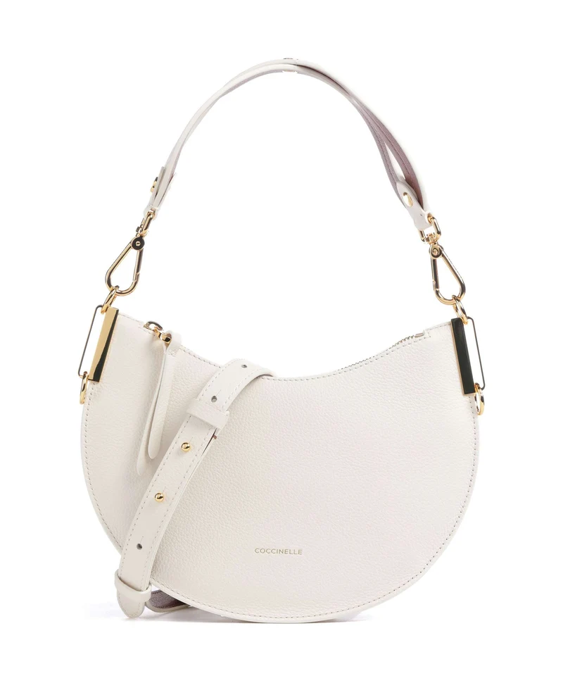 Coccinelle Sunup Bolso de hombro pearl/cognac