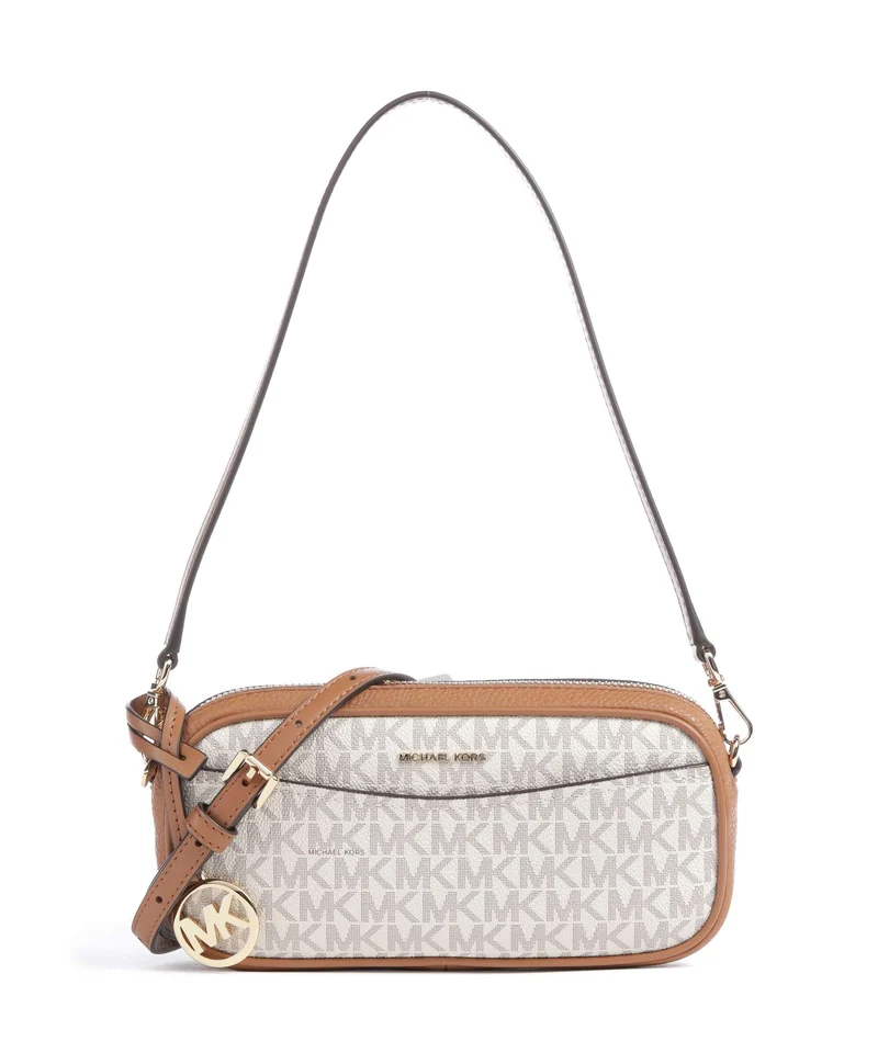 Michael Kors May Small Bolso de hombro vanilla/acorn