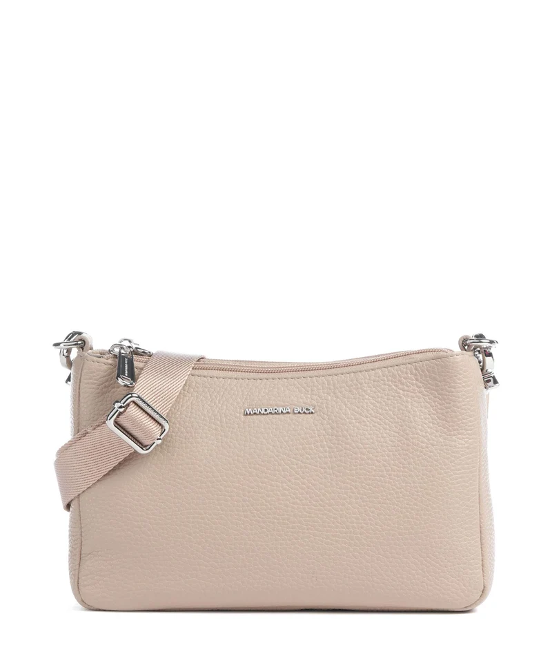 Mandarina Duck Mellow Leather Bandolera warm taupe