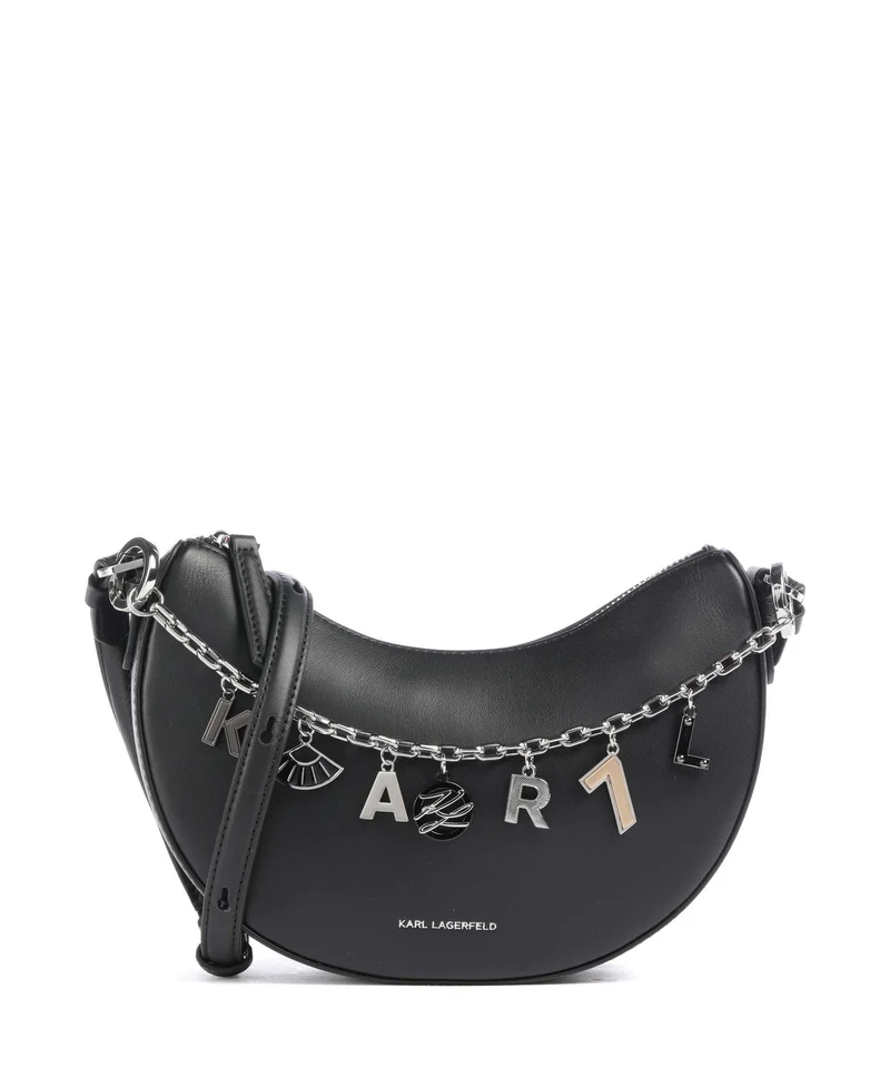 Karl Lagerfeld K/Autograph Small Bandolera black embellishment