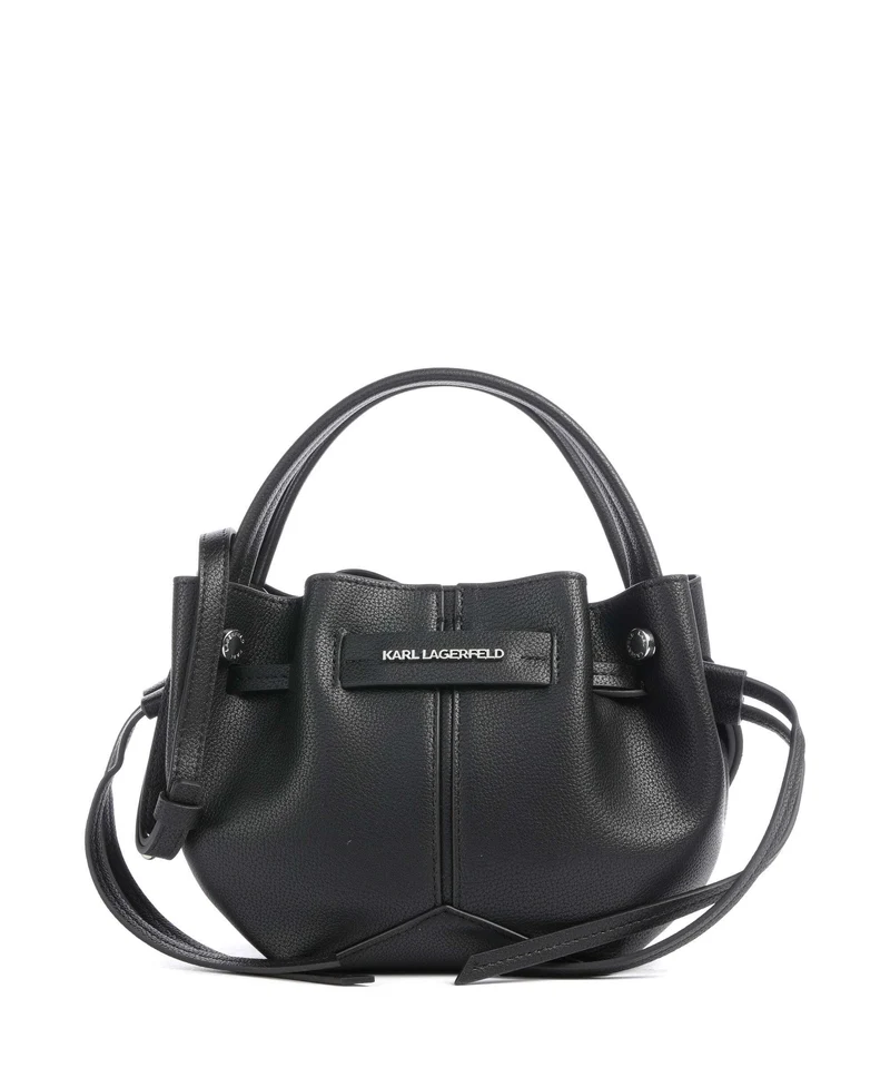 Karl Lagerfeld K/Pierced Mini Bolso de mano black nickel