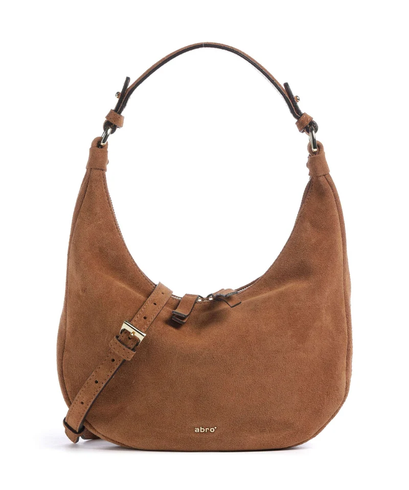 Abro Suede Nana Mini Bolso de hobo cuoio