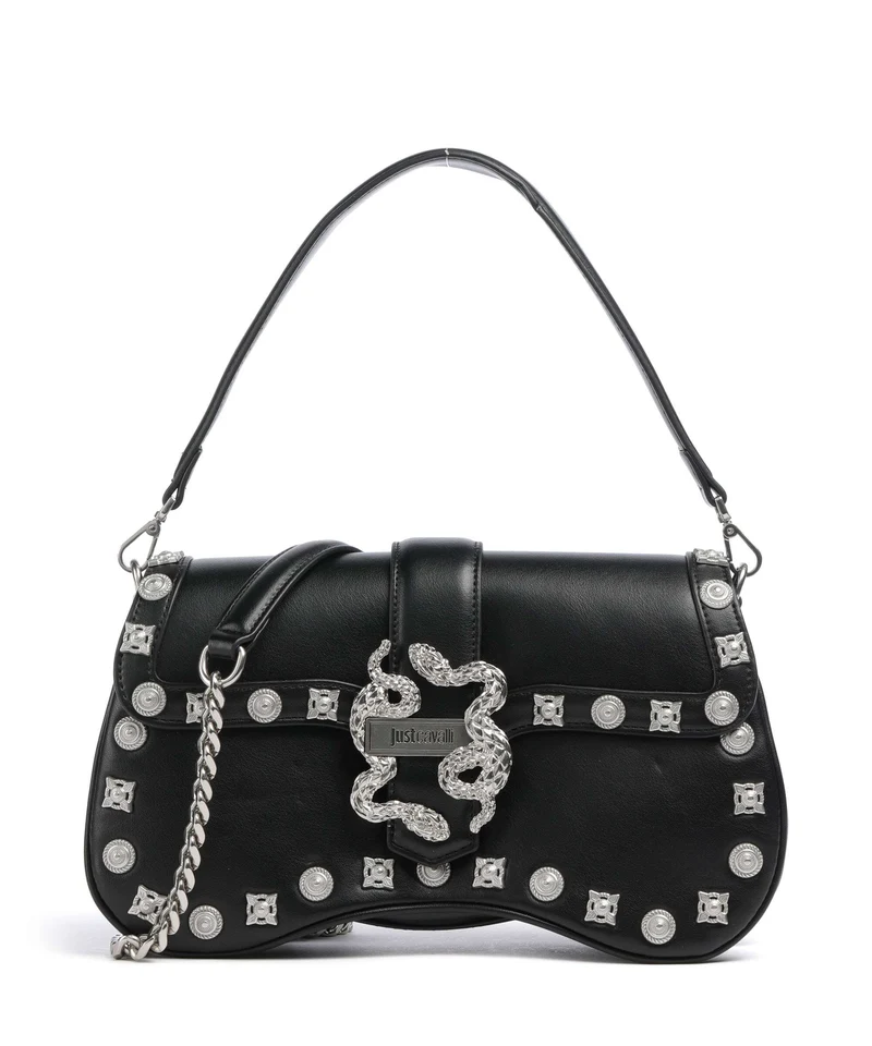 Just Cavalli Iconic Snakes Bolso de hombro black