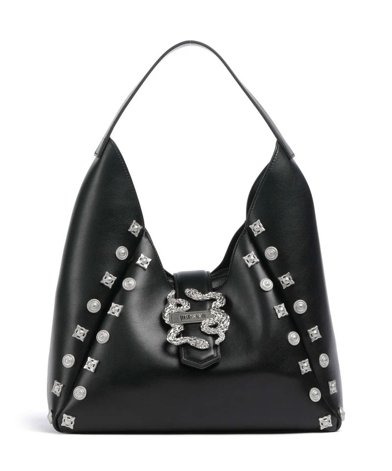 Just Cavalli Iconic Snakes Bolso de hobo black