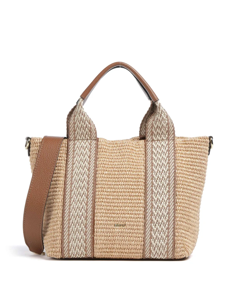 Abro Raffia Kaia Bolso de mano natural