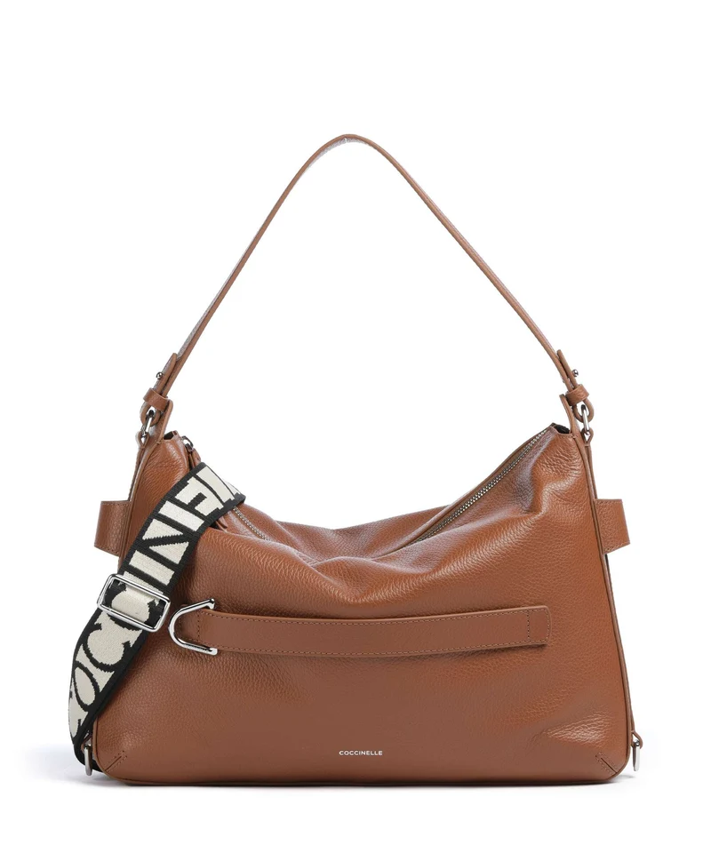 Coccinelle Gretel Ribbon Bolso de hobo cognac