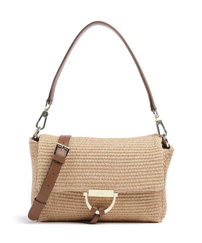 Abro Raffia Classica Temi Bolso de hombro natural