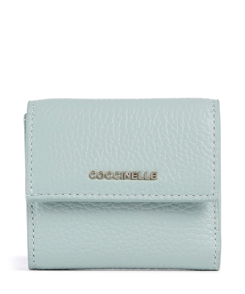 Coccinelle Metallic Soft Monedero aquamarine