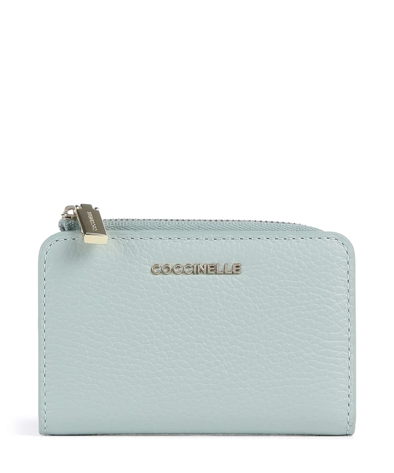 Coccinelle Metallic Soft Monedero aquamarine