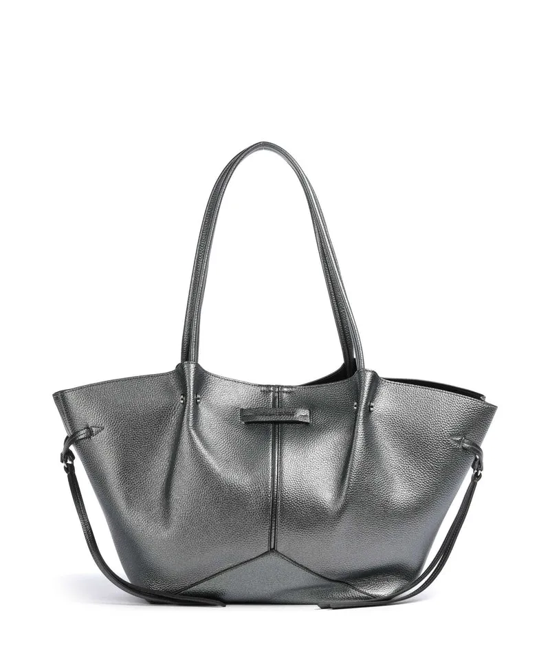 Karl Lagerfeld K/Pierced Medium Bolsa shopping gunmetal